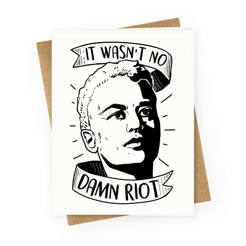 It Wasn't No Damn Riot ~ Storm DeLarverie Greeting Card