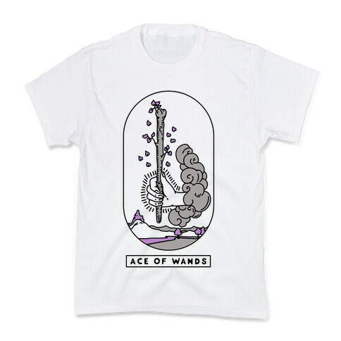 Ace of Wands Asexual Pride Kids T-Shirt