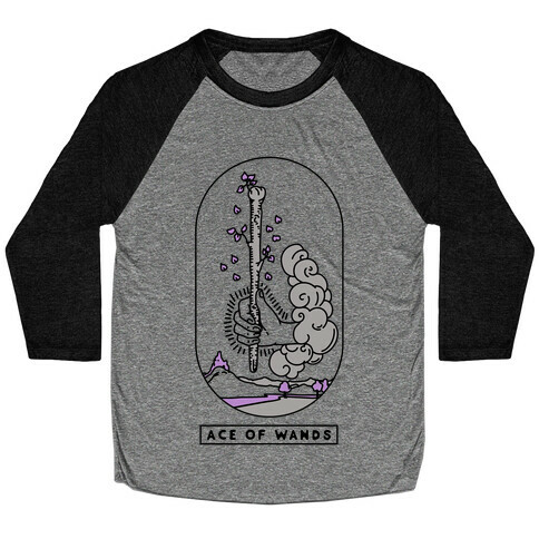 Ace of Wands Asexual Pride Baseball Tee