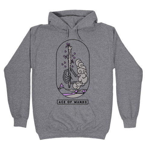 Ace of Wands Asexual Pride Hooded Sweatshirt