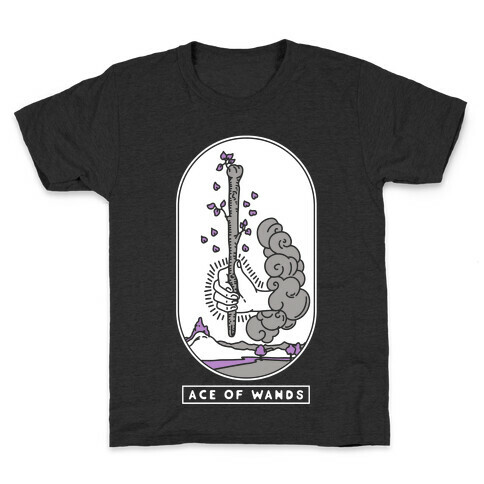 Ace of Wands Asexual Pride Kids T-Shirt