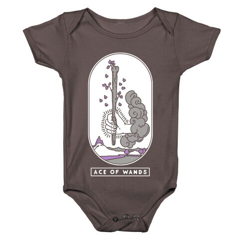 Ace of Wands Asexual Pride Baby One-Piece
