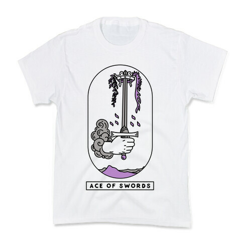 Ace of Swords Asexual Pride Kids T-Shirt