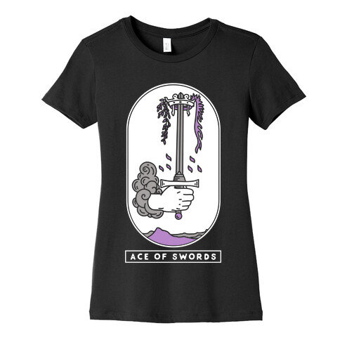 Ace of Swords Asexual Pride Womens T-Shirt