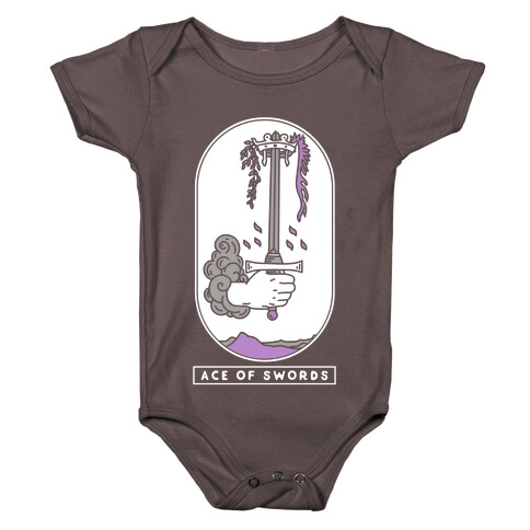 Ace of Swords Asexual Pride Baby One-Piece