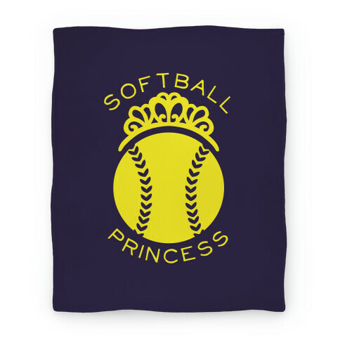 Softball Princess Blanket Blanket