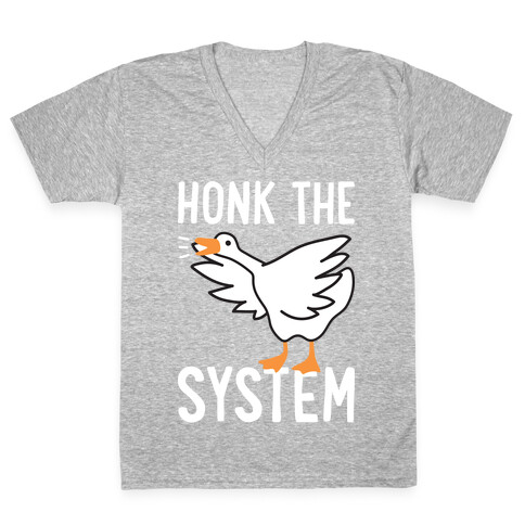 Honk The System V-Neck Tee Shirt