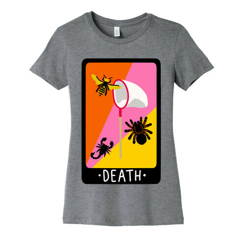 Creepy Creature Death Card Womens T-Shirt