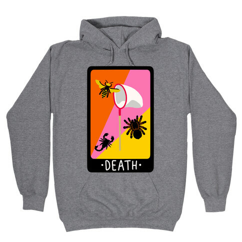 Creepy Creature Death Card Hooded Sweatshirt