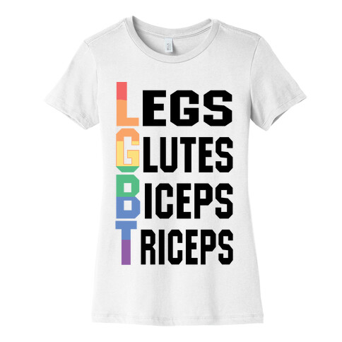 LGBT fitness Womens T-Shirt