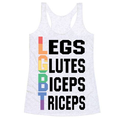 LGBT fitness Racerback Tank Top