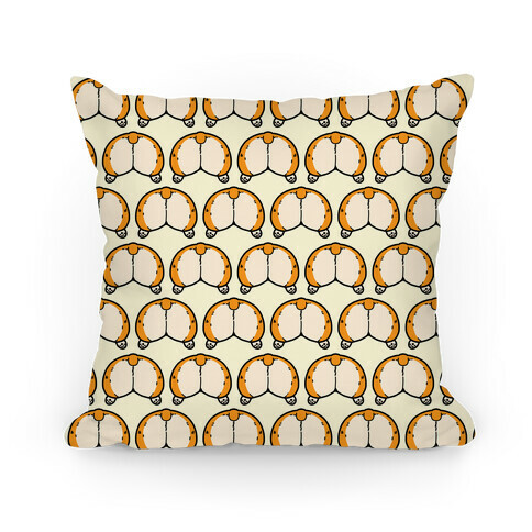 Corgi Butt Pattern Pillow