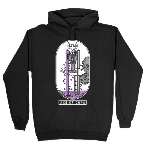 Ace of Cups Asexual Pride Hooded Sweatshirt