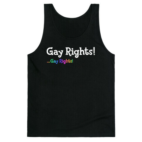 Timmy & Tommy Say Gay Rights! Tank Top