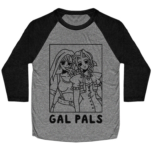 Gal Pals Parody Aeris Tifa Baseball Tee