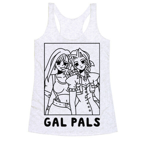 Gal Pals Parody Aeris Tifa Racerback Tank Top