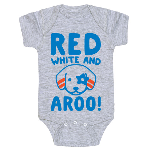 Red White and Aroo  Baby One-Piece