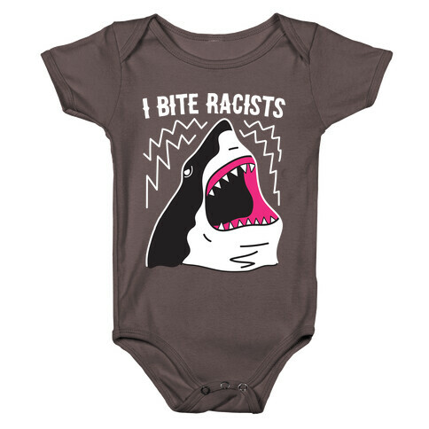 I Bite Racists Shark Baby One-Piece