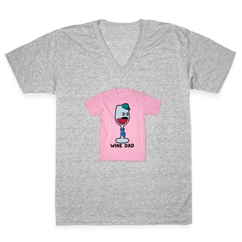 Wine Dad V-Neck Tee Shirt