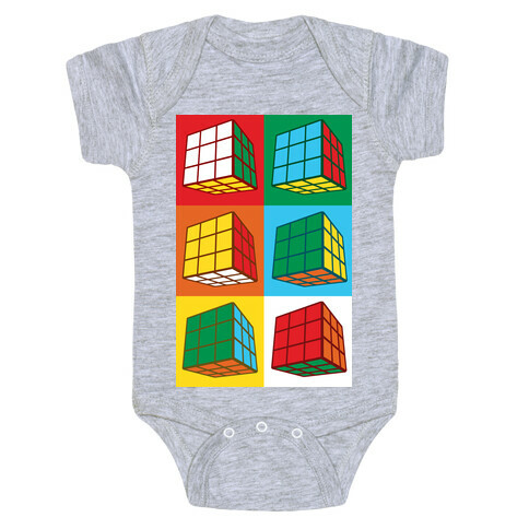 Rubix Cubes Pattern Baby One-Piece