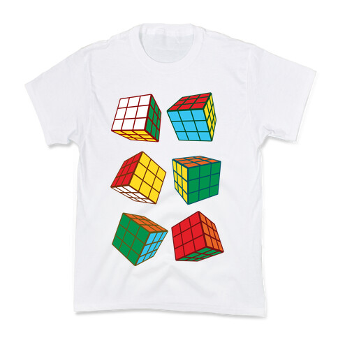 Rubix Cubes Pattern Kids T-Shirt