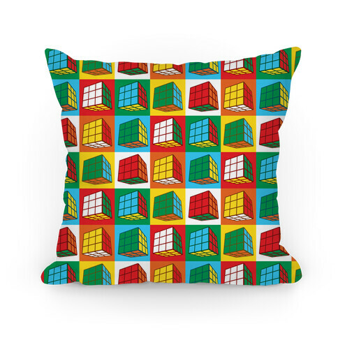 Rubix Cubes Pattern Pillow