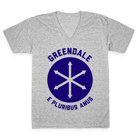 Greendale E Pluribus Anus V-Neck Tee Shirt