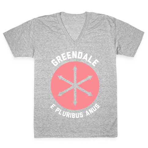 Greendale E Pluribus Anus V-Neck Tee Shirt