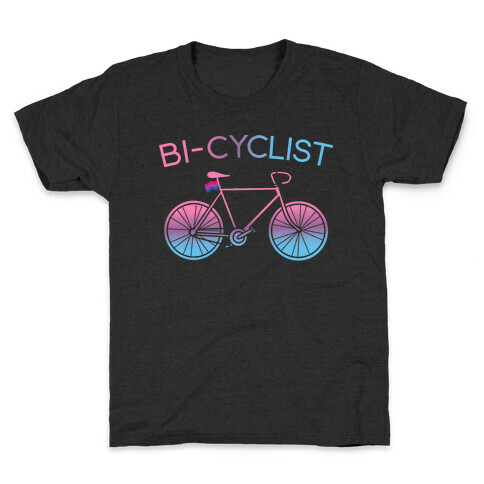 Bisexual Bi-Cyclist Kids T-Shirt