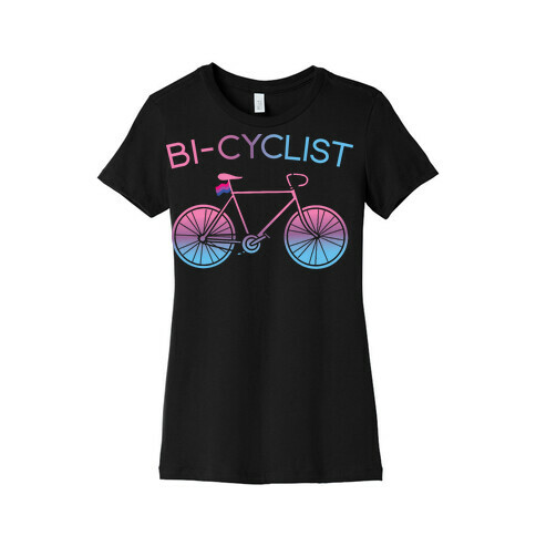 Bisexual Bi-Cyclist Womens T-Shirt