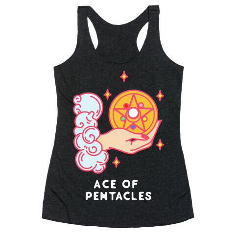 Ace of Pentacles Transformation Brooch Racerback Tank Top