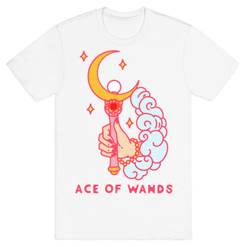 Ace of Wands Crescent Wand T-Shirt