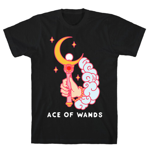 Ace of Wands Crescent Wand T-Shirt