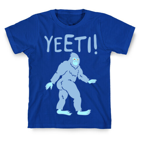 Yeeti Yeti Parody White Print T-Shirt