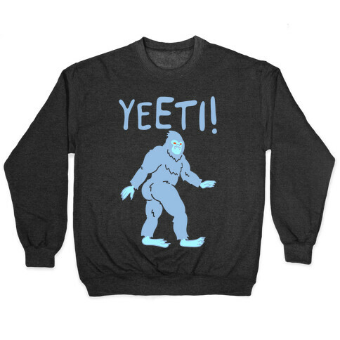 Yeeti Yeti Parody White Print Pullover