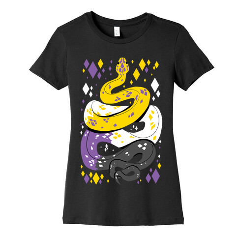 Pride Snakes: Non-binary Womens T-Shirt