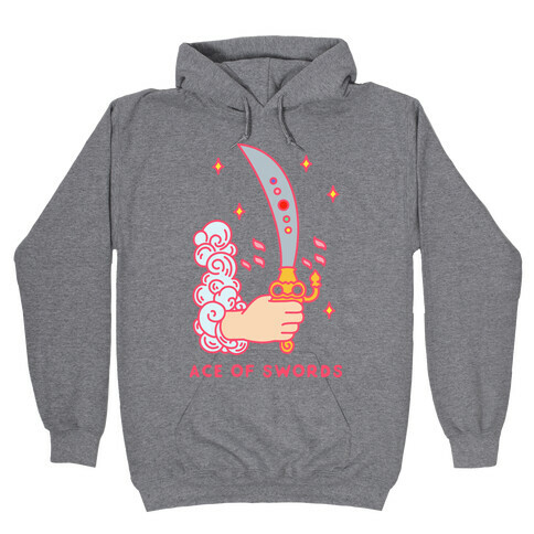 Ace of Swords Space Sword Hooded Sweatshirt