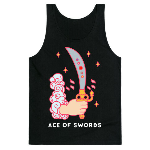 Ace of Swords Space Sword Tank Top