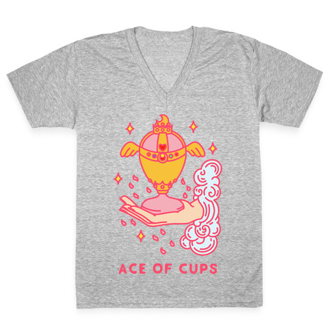 Ace of Cups Holy Grail V-Neck Tee Shirt