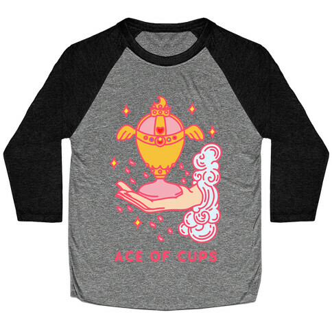Ace of Cups Holy Grail Baseball Tee