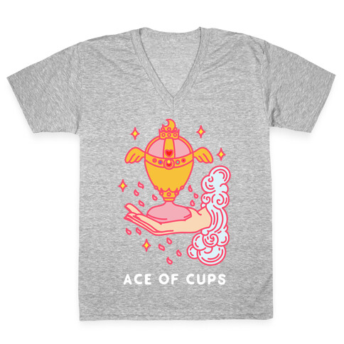 Ace of Cups Holy Grail V-Neck Tee Shirt