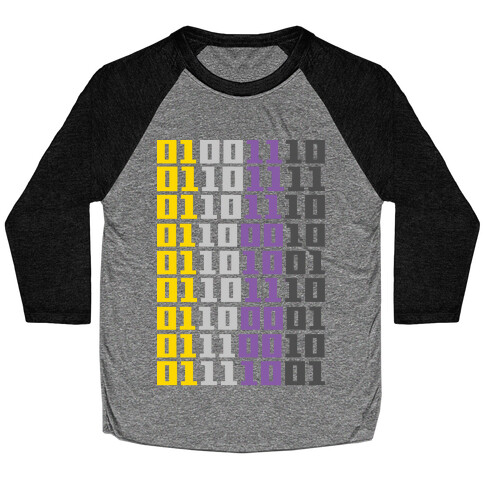 Non-Binary Code Baseball Tee