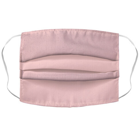 Millennial Pink Face Mask Cover Accordion Face Mask
