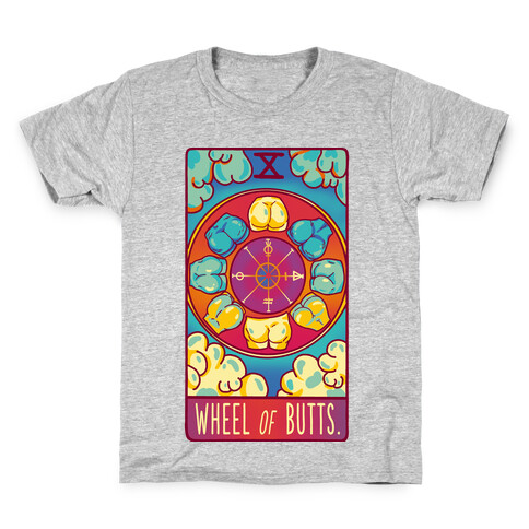 Wheel of Butts Tarot Kids T-Shirt