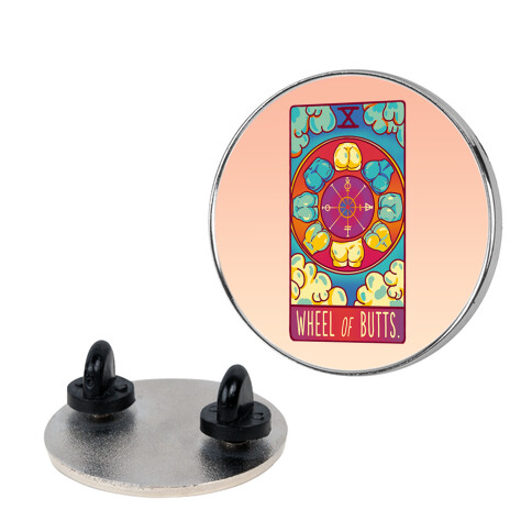 Wheel of Butts Tarot Pin