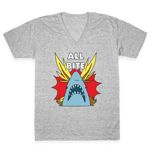 All Bite Shark V-Neck Tee Shirt