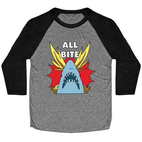 All Bite Shark Baseball Tee