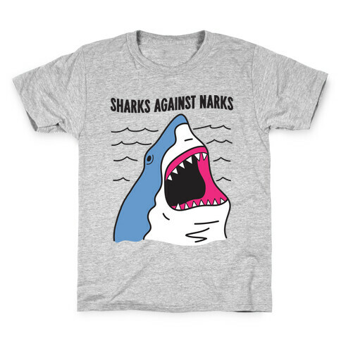 Sharks Against Narcs Kids T-Shirt