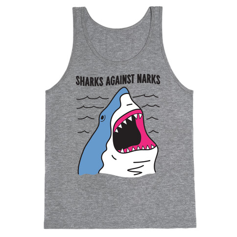 Sharks Against Narcs Tank Top