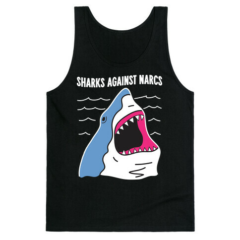 Sharks Against Narcs Tank Top